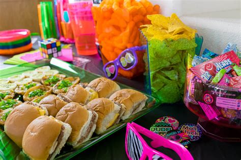 popular 80s food for parties|80s theme party food ideas.